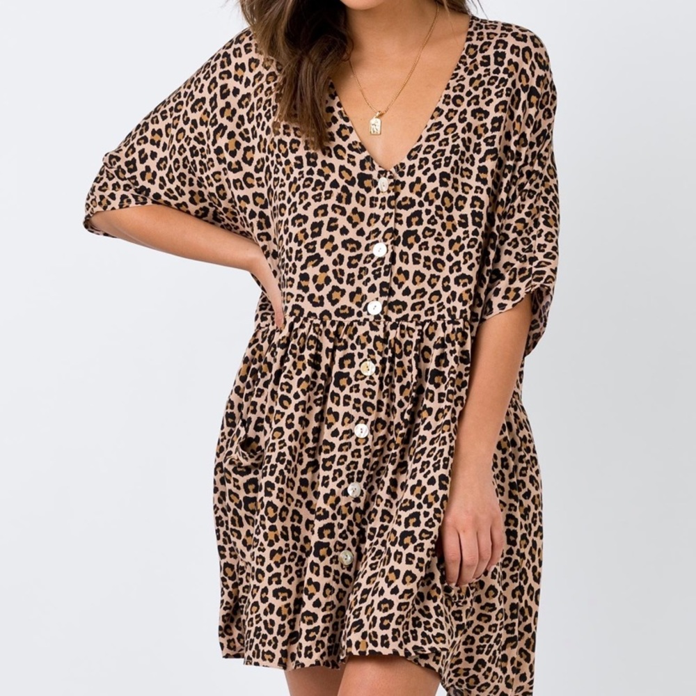 Leopard mini dress